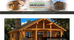 Desktop Screenshot of casasdemaderasantaclara.com